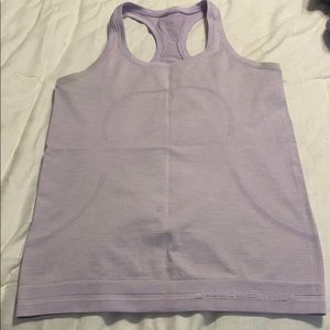 Light purple lululemon swiftly tech tank